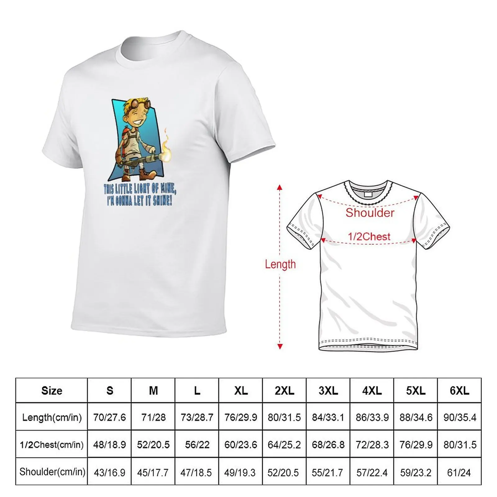 this little light of mine T-Shirt t shirt for man man t shirts for men man t shirt cotton high quality T-shirt