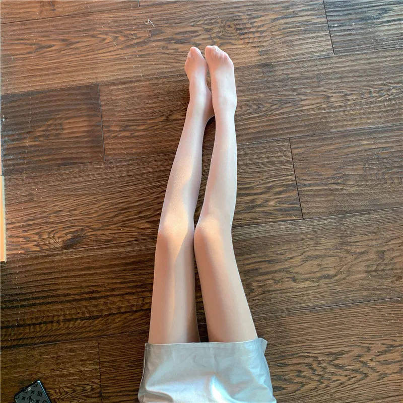 Glänzende Strumpfhosen für Damen und Mädchen, glitzernde Strümpfe, schimmerndes Silber, schlank, atmungsaktiv, durchsichtig, Anti-Hook, ultradünn, Medias – Detail 7
