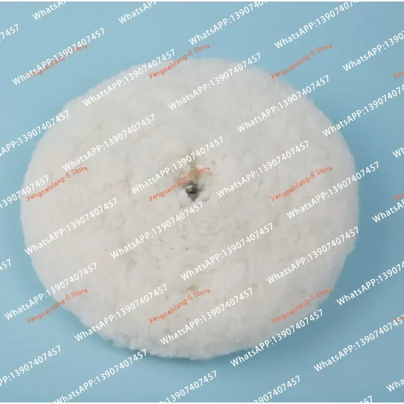 1PC 3m05705 Yellow Wool Ball Double Sided Polishing Wheel with Lock Screw for Wax Scratch Removal Coarse Wool Pad