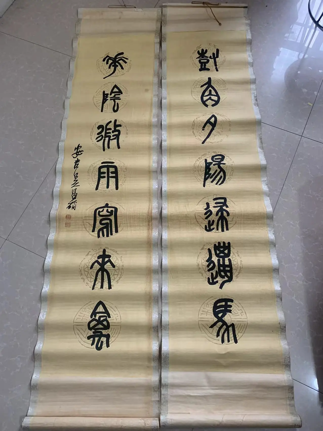 Old Couplets of Chinese door couplets painting,#07,Free shipping