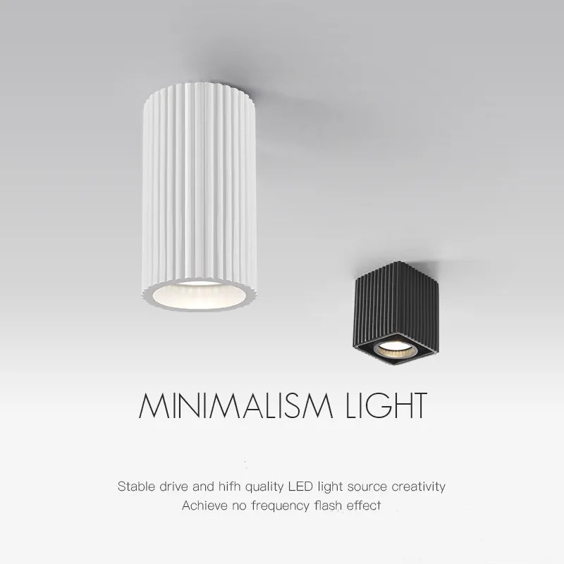 Nordic Resin Downlight Gu10 Ceiling Lamp for Living Room Corridor Aisle Entrance Round Simple Interior Decor Lighting Fixture