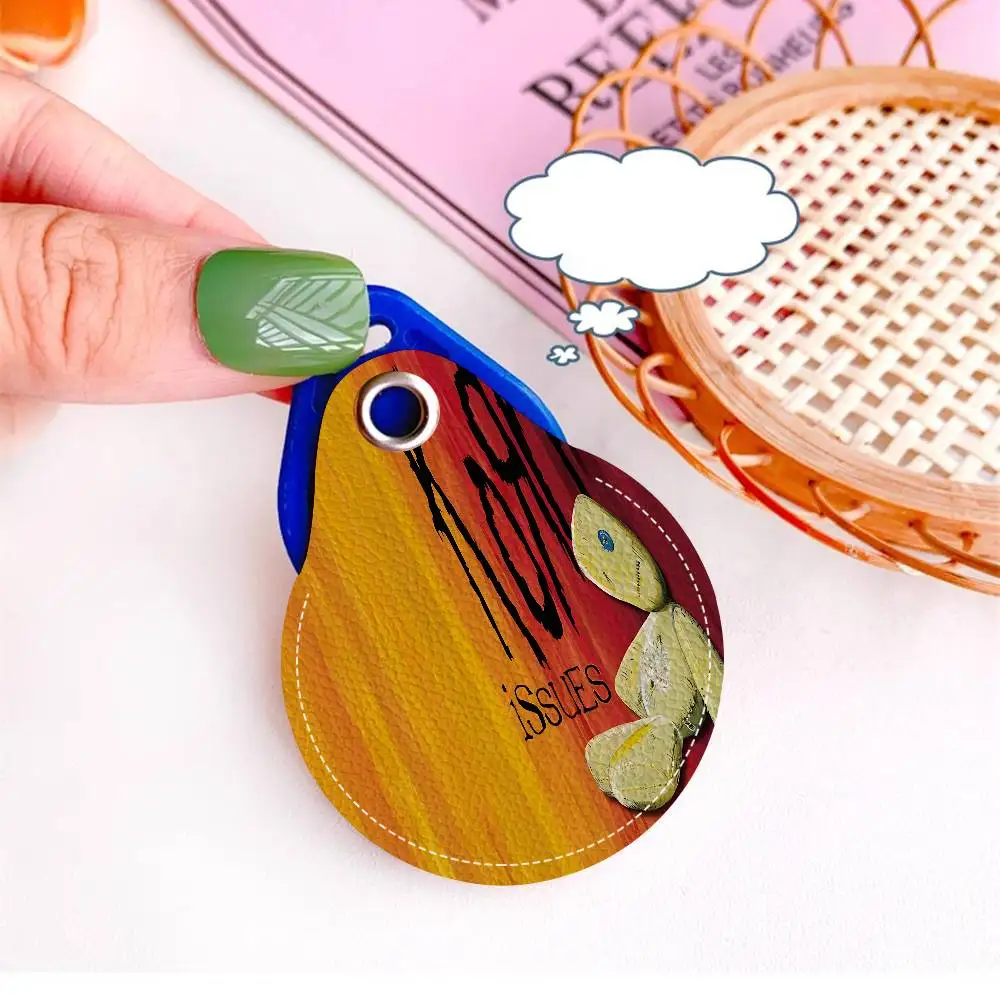 روك باند K-Korn 1 قطعة حامل بطاقة جلدية مع حلقة رئيسية قطرة الماء على شكل مفتاح حافظة مفاتيح ملحقات قفل الباب #2