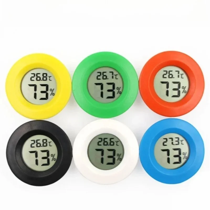 1-3pc Mini LCD Digital Thermometer & Hygrometer -50°C to +70°C Temperature & Humidity Meter for Fridge Freezer Testing