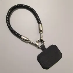 New Cell Phone Coarse Type Weaving Nylon Short Hand Lanyard Strap Wrist Chain Pendant Phone Outdoor Anti-Lost Rope Metal Button