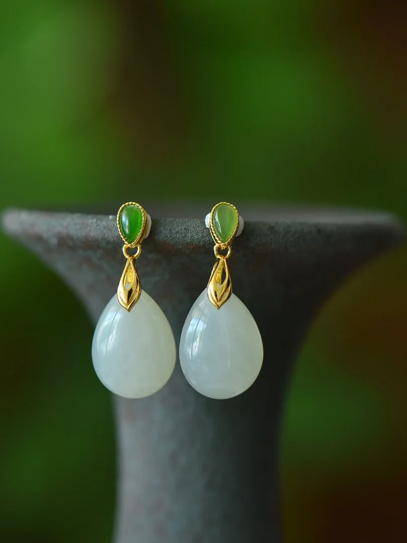 ele-pure-silver-925-drop-earrings-women's-turquoise-jade-ear-studs-sli-mom-gift-new-arrival-faion-jewelry
