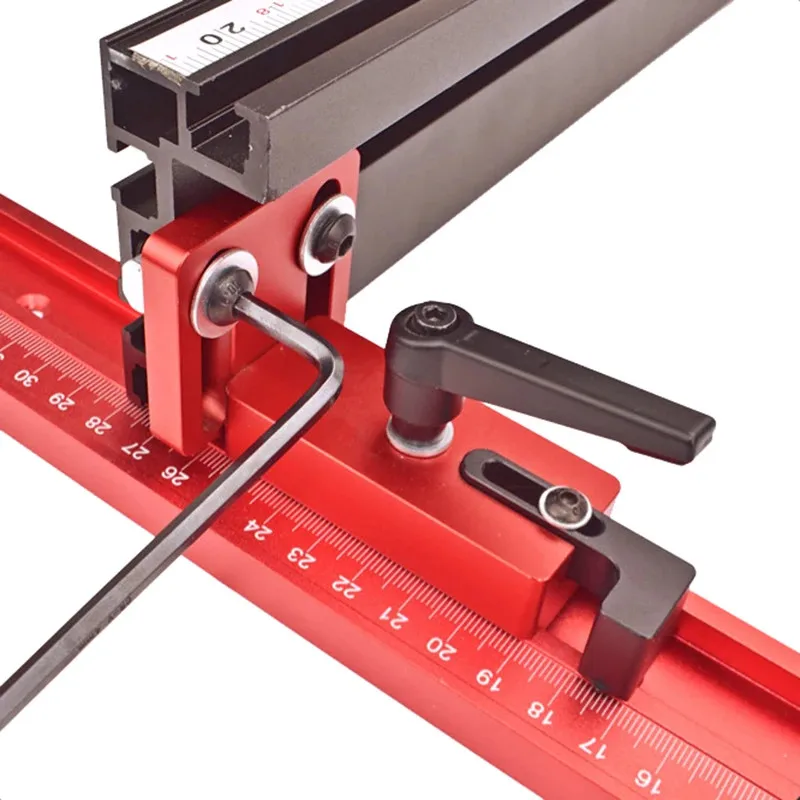 Woodworking T Track Aluminum Fence Connector Table Router Workbench Tool Part