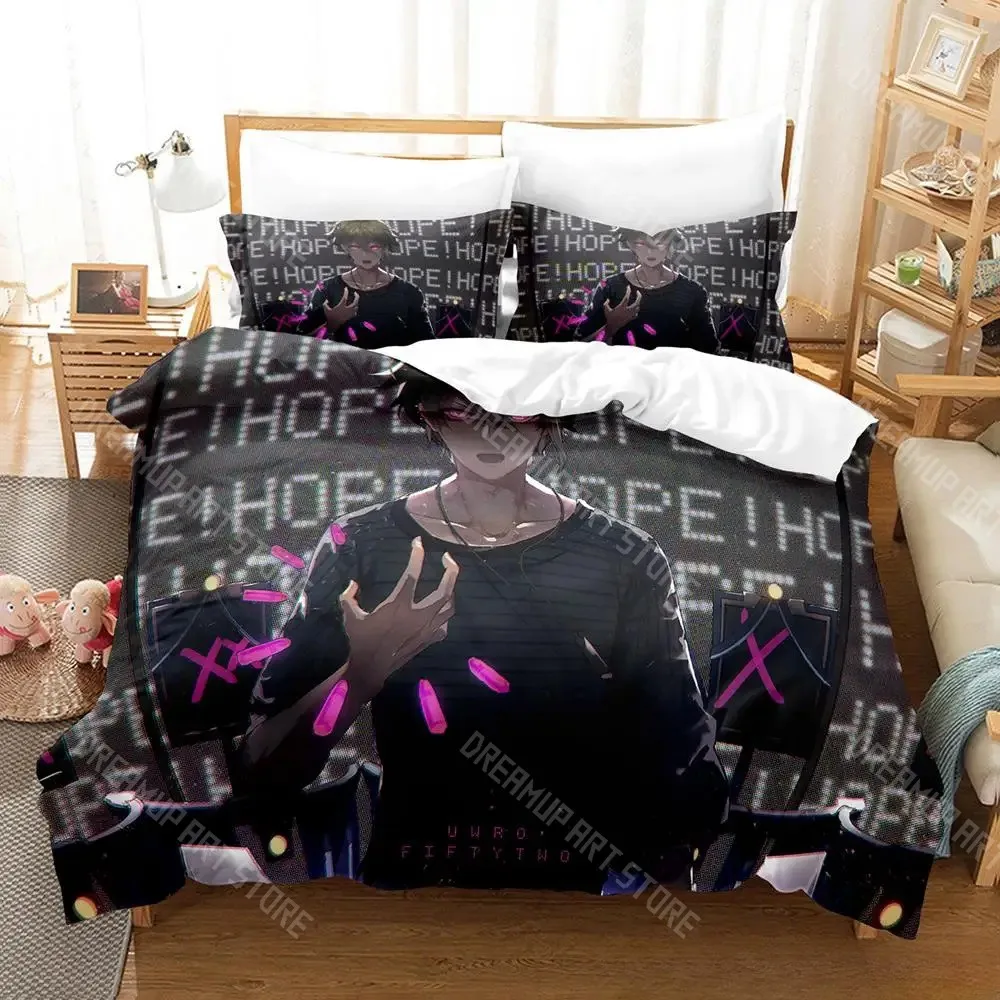 3D Printed Danganronpa V3 Anime Bedding Set for Boys Girls Duvet Cover And Pillowcase Twin Queen King Full Single Double Sizes