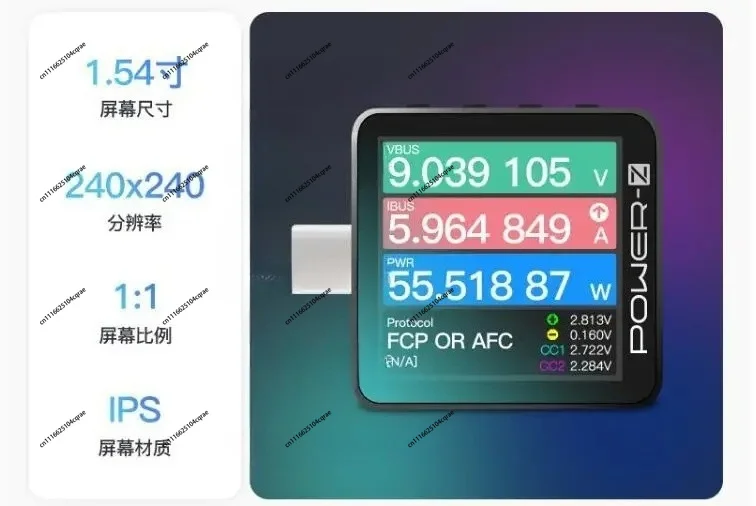 ChargerLAB POWER-Z KM003C USB PD3.1 Protocol Tester 48V Wide Range Dual Type-C Voltage Current Power Detector Analyzer