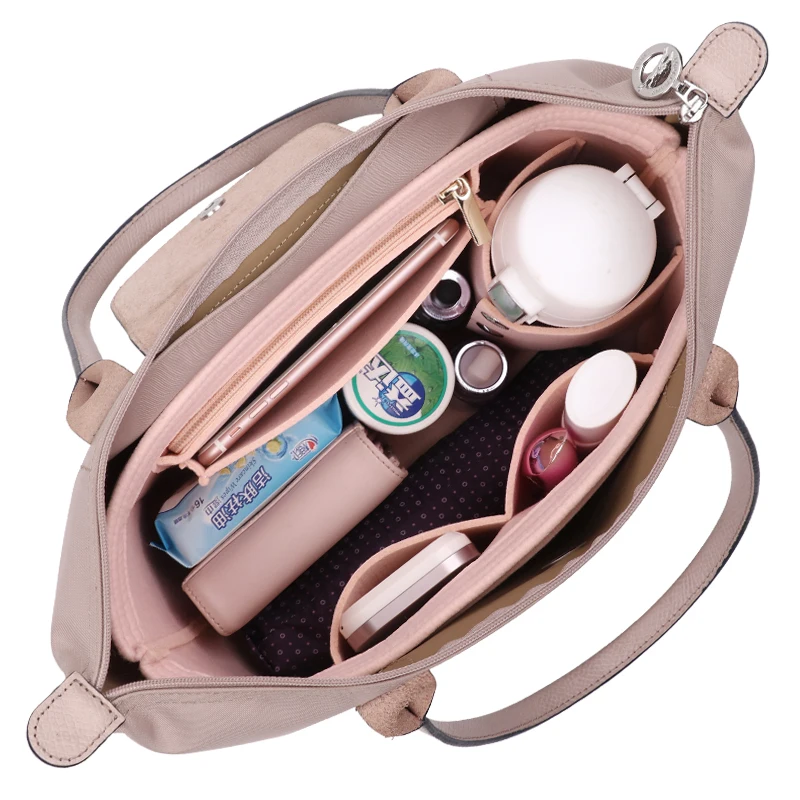 New Multifunction Women Felt Insert Bag Makeup Cosmetic Bags Travel Inner Purse Handbag Storage Organizer Tote For Longchamp