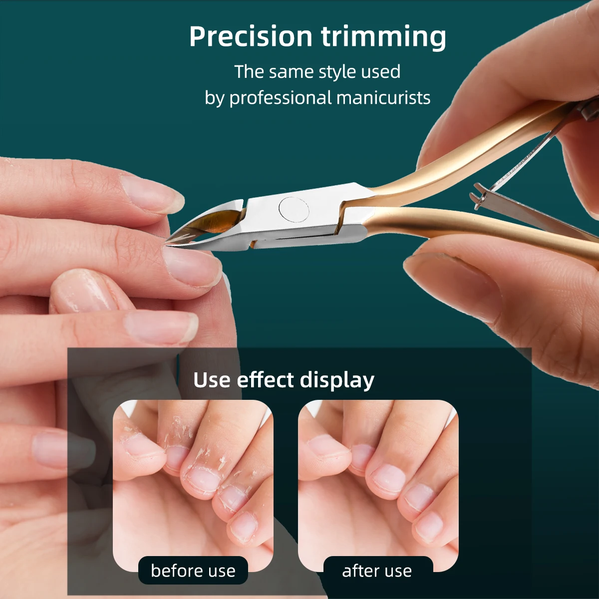 Gold Dead Skin Scissors Nail Salon Special Exfoliating Dead Skin Pliers Stainless Steel Nail Clipper Barb Scissors