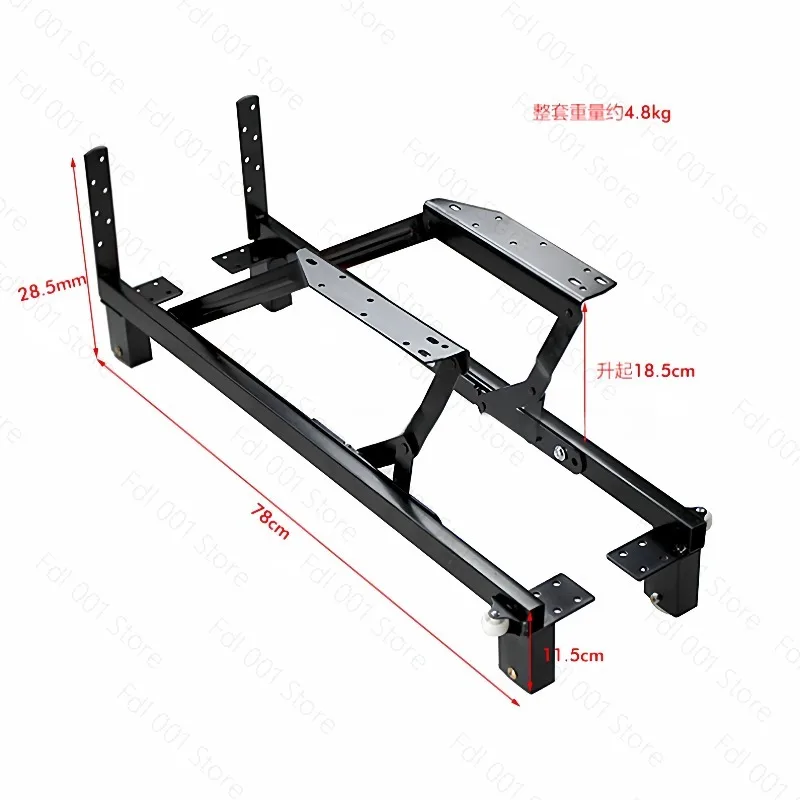 

Push-pull folding sofa bed telescopic lift hardware iron frame sofa bed track guide rail drawer bed box hinge