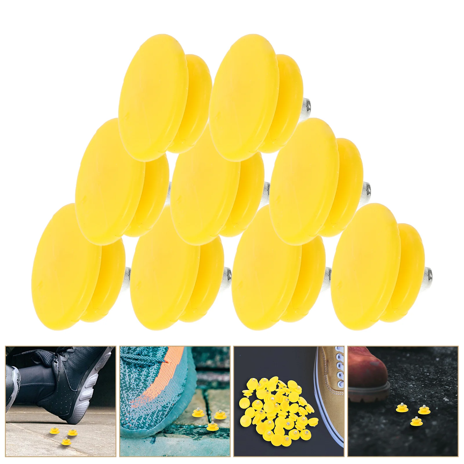 

100 Pcs Anti-skid Spikes Shoes Ice Gripper Snow Studs for Cleats Boots Replace Abs Grippers Miss Traction and Crampons