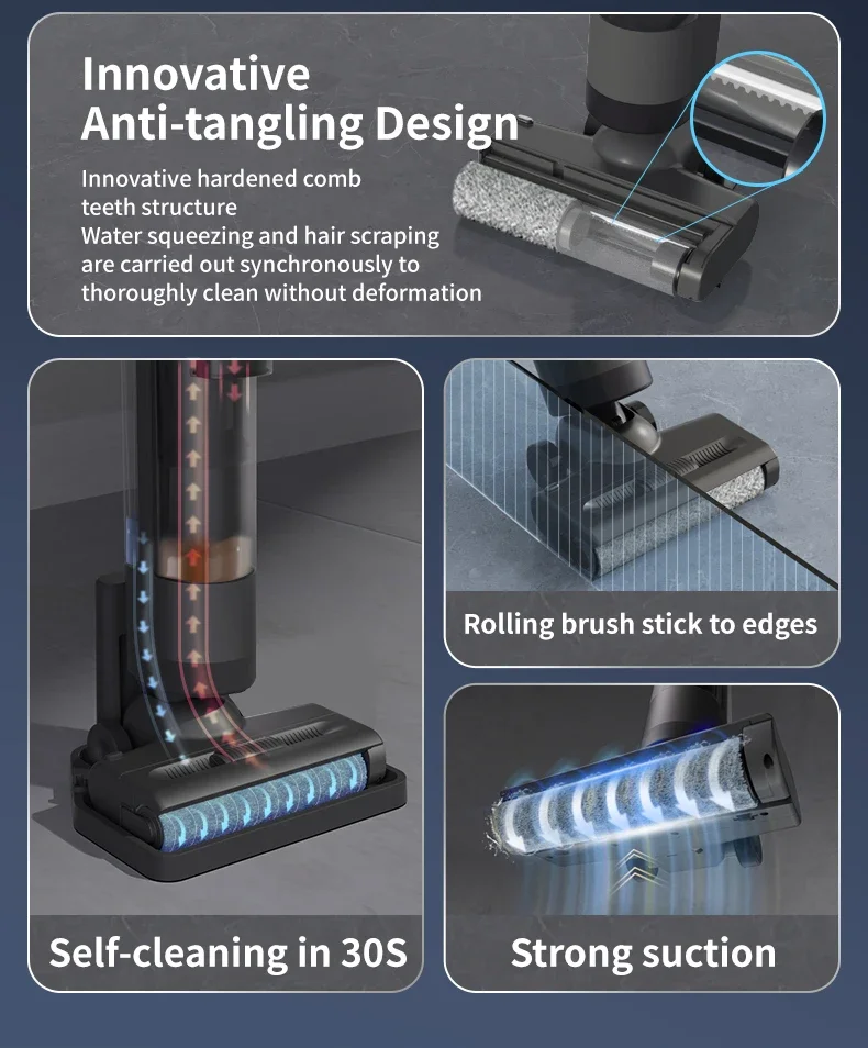 SWDK H151 Carpet Cleaning Machine Multifunctional Vacuum Cleaner Cordless Floor Cleaner