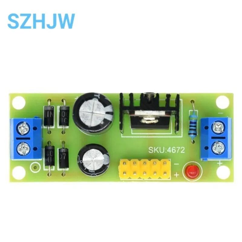 L7805 LM7805 Step Down Converter Board 7.5V-20V To 5V 1.2A Regulator Buck Power Supply Module For Arduino