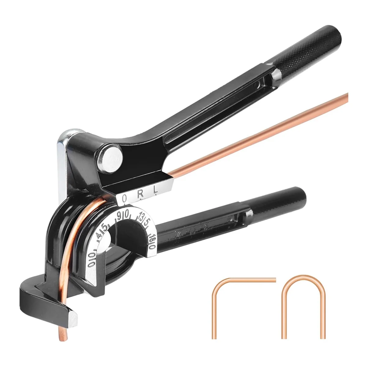 AT16 Tube Bender -180 Degree Pipe Bender Suitable for Bending 1/4inch 5/16inch 3/8inch OD Copper,Brass & Steel Pipes