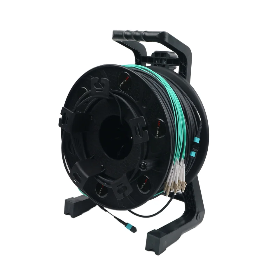 Best SellersMPO OM3 Optical Fiber System LC MPO 100M 200M 12 Core Fiber Optic Cable 1 To 12