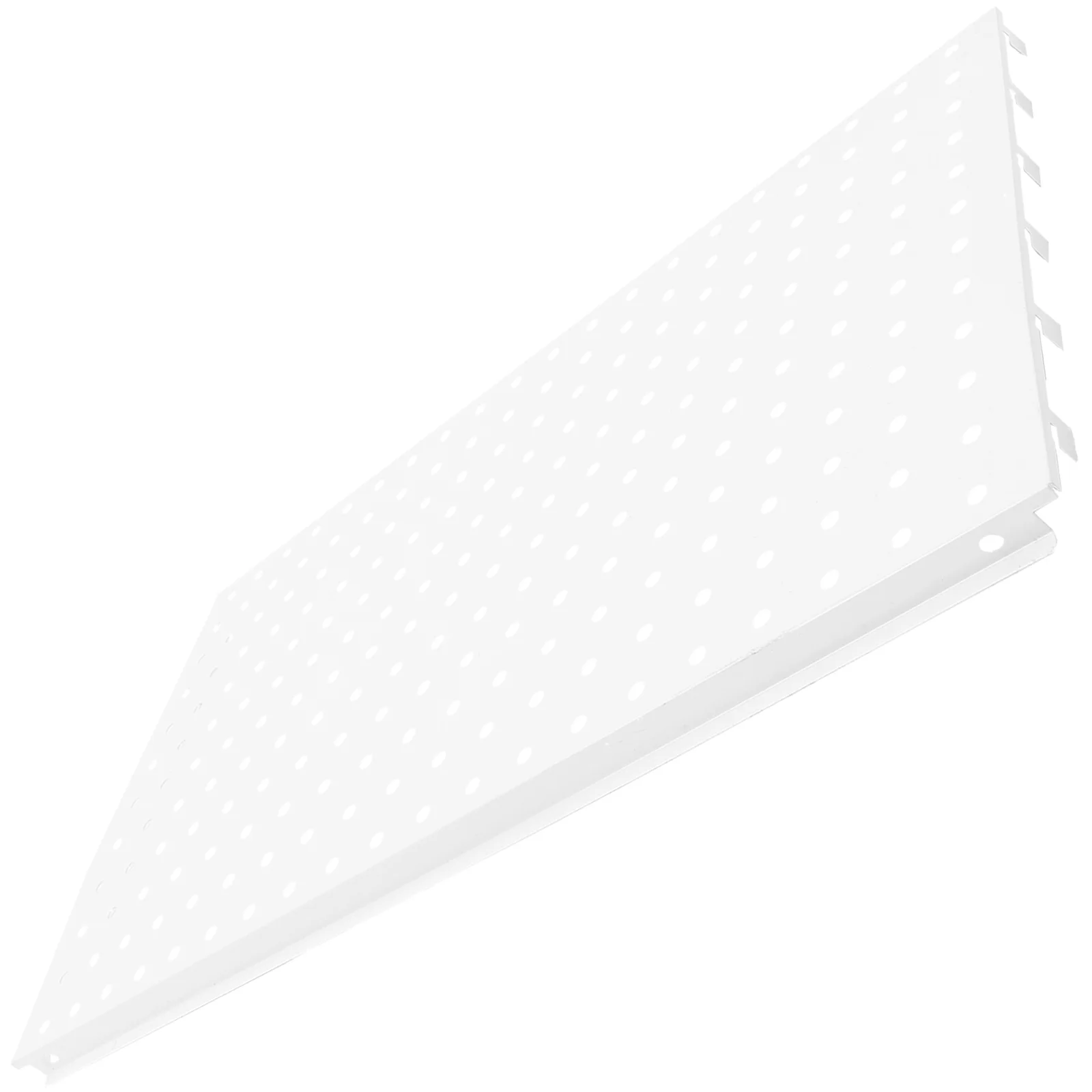

Metal Pegboard Wall Panels 52 Holes White Backboard for Tool Storage Workshop Garage Organization System Large Display Rack