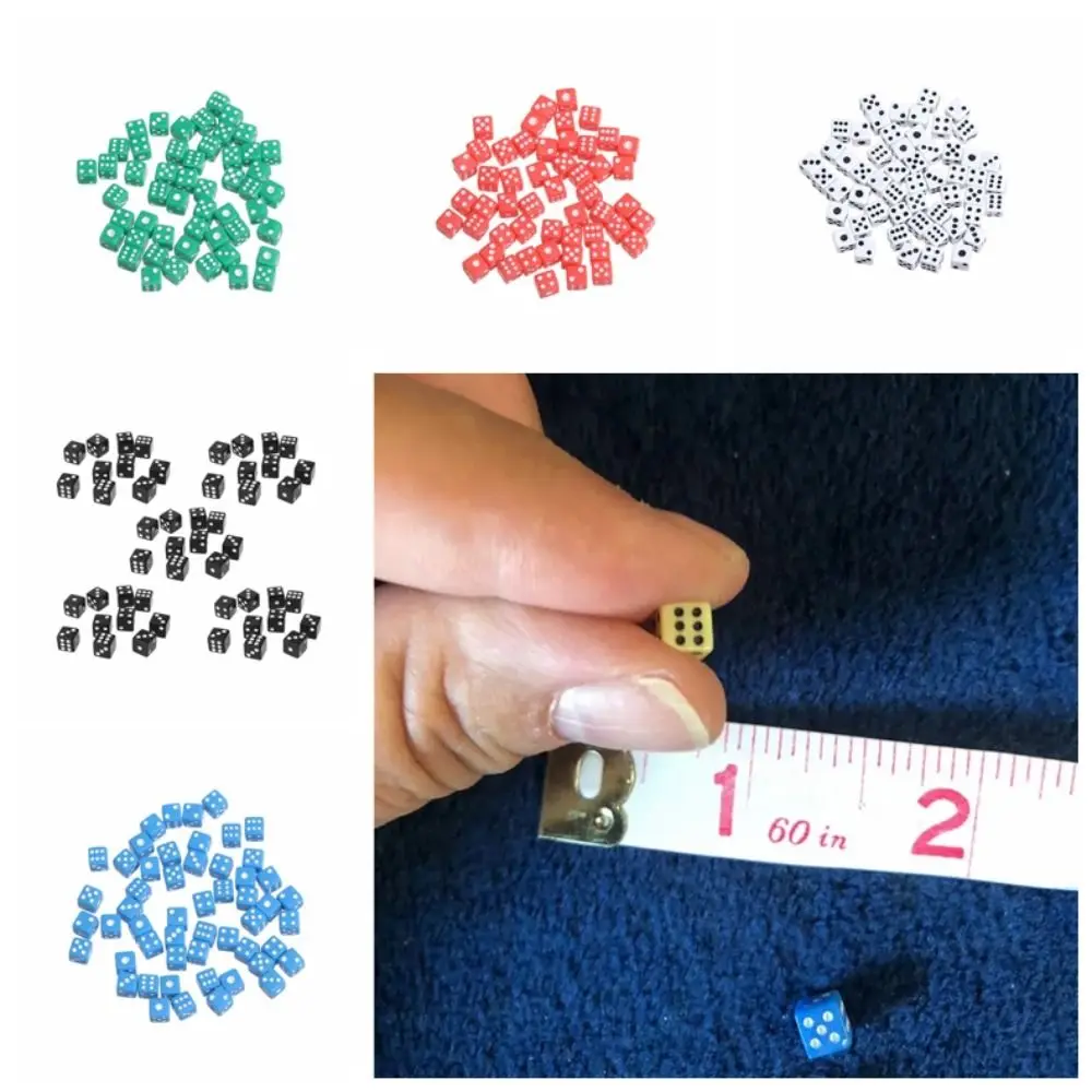 

Gaming Dice 5mm Mini Dice 6 Sided Acrylic Party Dice Plastic 5 Colors 5mm Dice Gambling Game