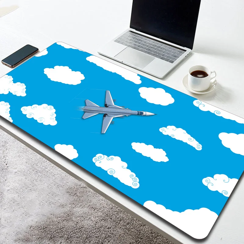 800x300 Large Size Aircraft Minimalism Art Mouse Pad Notebook Keyboard Natural Rubber Desk Mat XL Waterproof Mousepad Pc Cushion