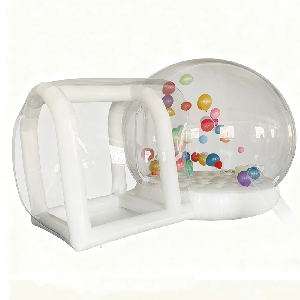 Custom Four-Season Fiberglass Frame Starry Sky Inflatable Bubble Tent Waterproof Spherical Outdoor Camping Transparent Dome