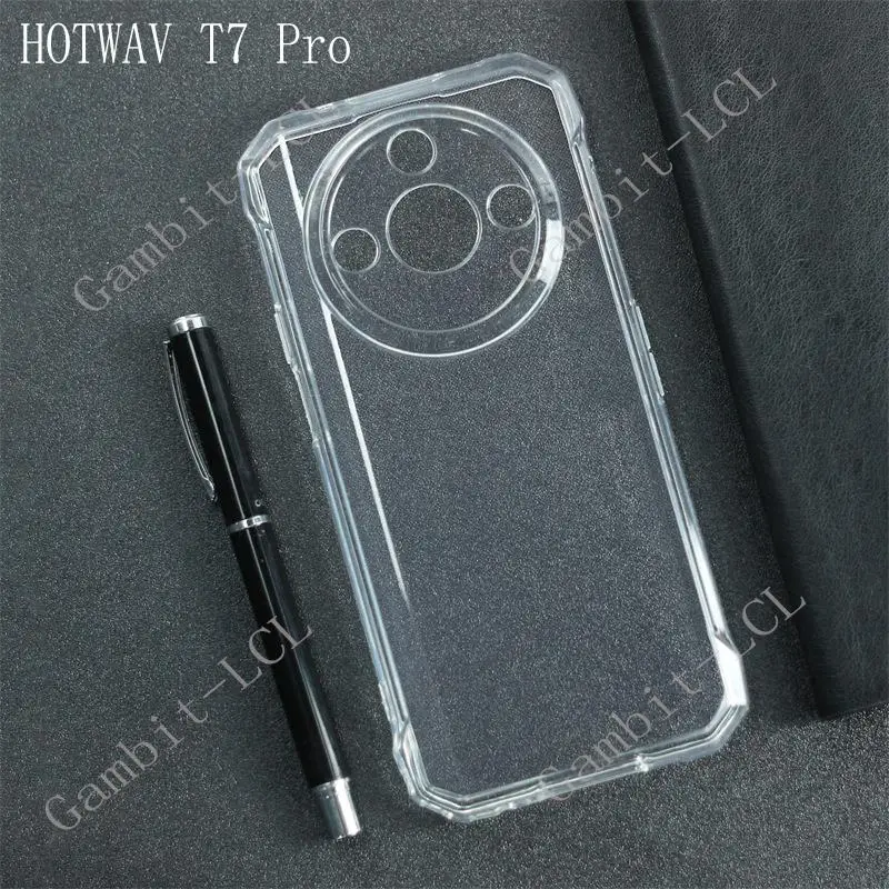 Etui zapobiegające upadkom dla HOTWAV T7 Pro 2024 6.6 "T7Pro miękkiego silikonu TPU oryginalna, odporna na wstrząsy tylna pokrywa na HOTWAVT7Pro