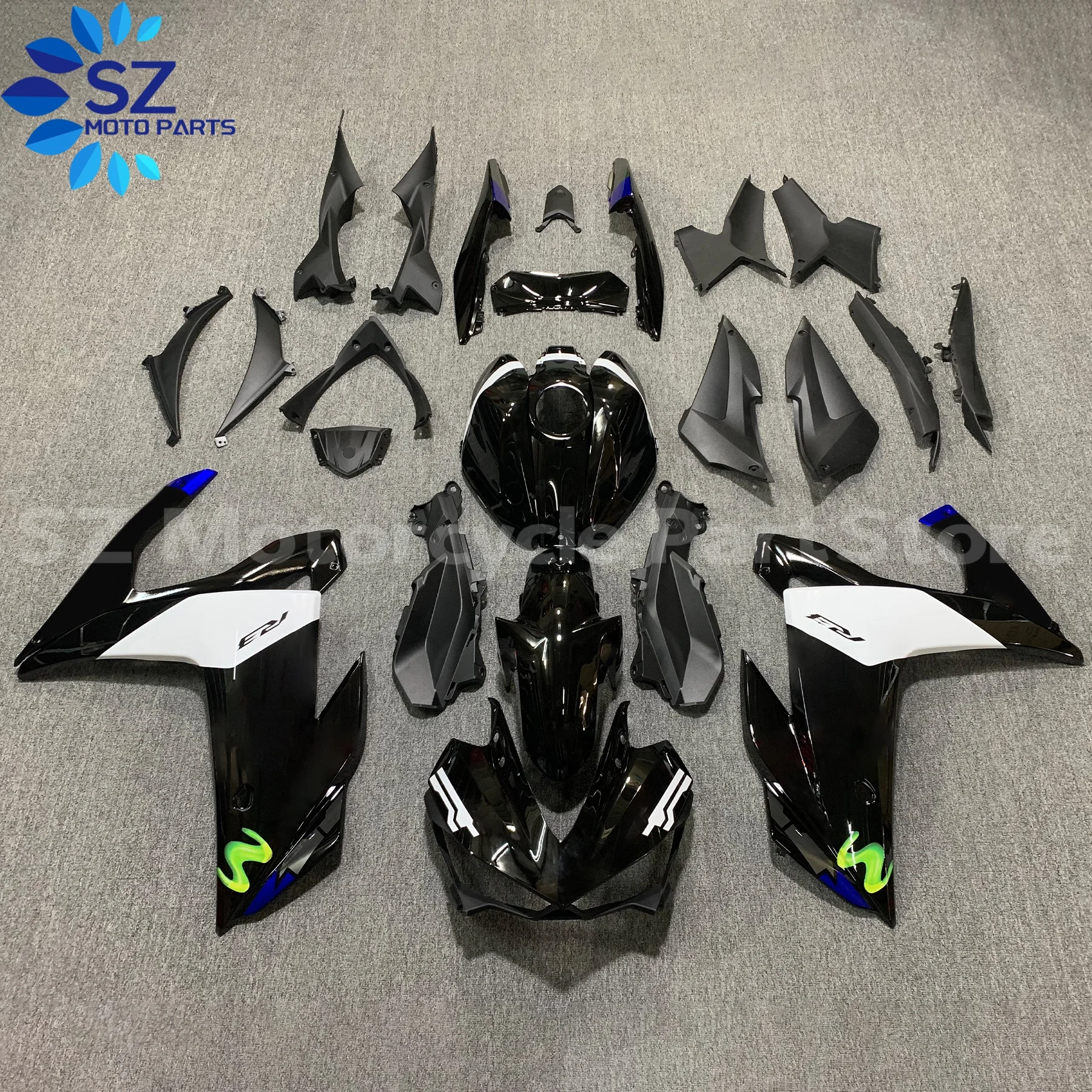 

ABS Plastic Fairing Set fit for YAMAHA YZFR3 R25 14 15 16 17 18 YZF R3 2014-2018 Injection Fairings Bodywork