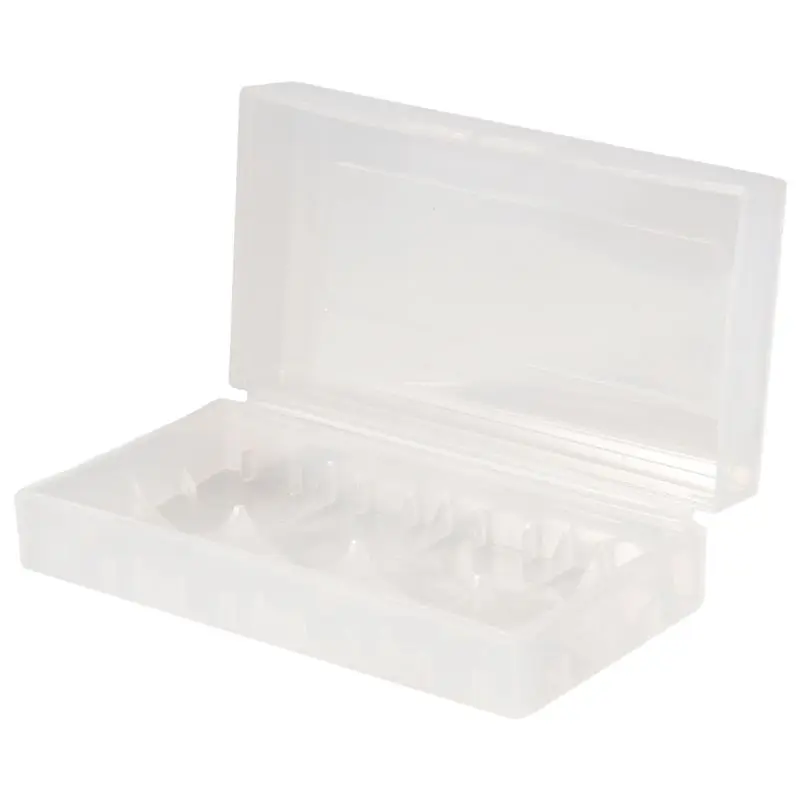 DT51 5X Transparent 18650 Battery Storage Box Holder Case Portable Plastic Organizer for 2 Batteries