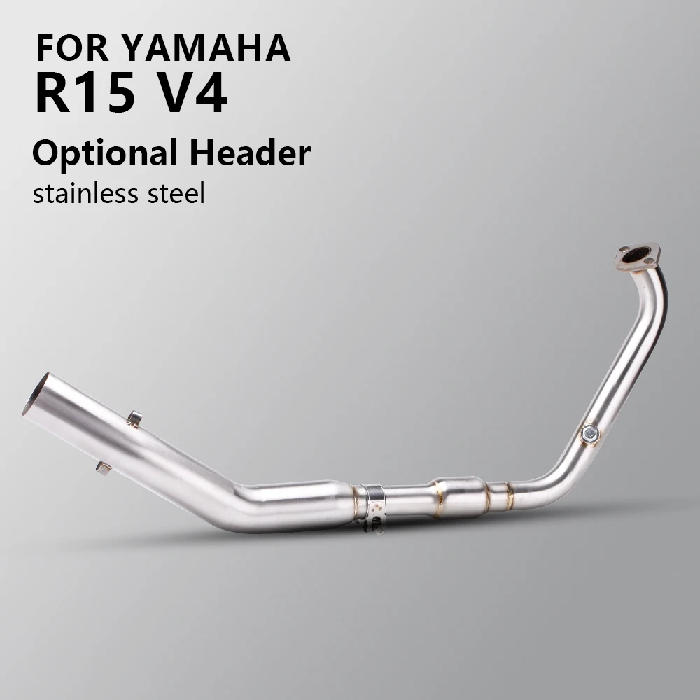 Slip on For Yamaha MT15 R15 V3 V4 Exhaust System Motorcycle Escape Modified Header Front Middle Link Pipe Connect 51mm Muffler