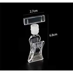 Pop Price Label Card Holders Display Merchandise Sign Signage Paper Promotion Clear Small In Retail Shop