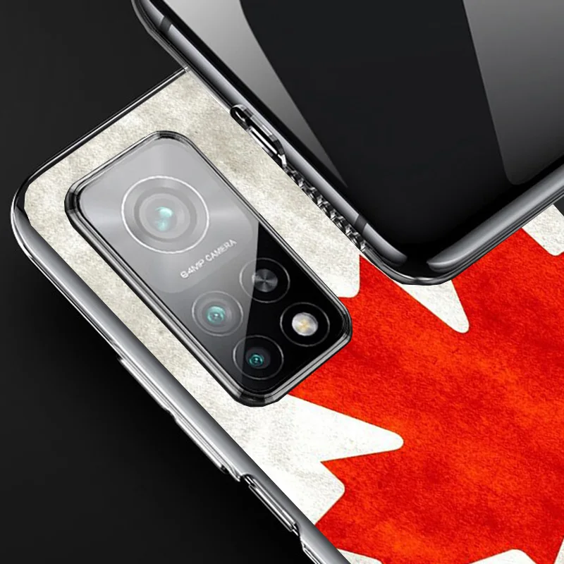 Canada Maple Leaf Flag Phnoe Case for Xiaomi Redmi Note 13 12 12S 11S 11E 11 10S 10 Pro Plus 9 9S 11T 9T 8 8T 7 Unique Cover