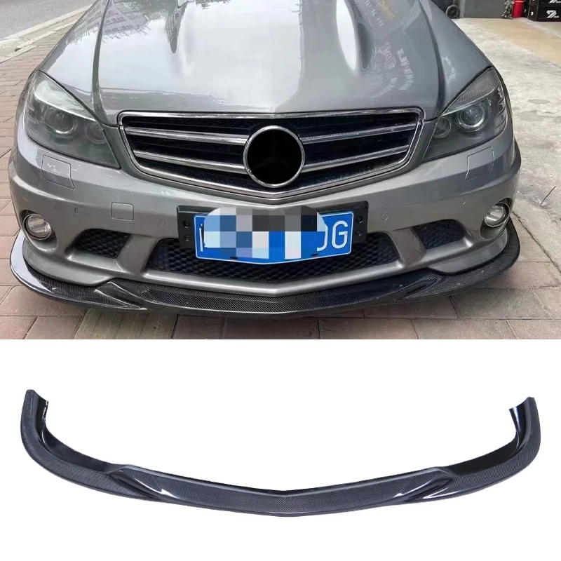 

W204 Accessories Carbon Fiber Front Lip For Mercedes Benz W204 C Class Upgrade C63 AMG W204 Front Bumper Lip