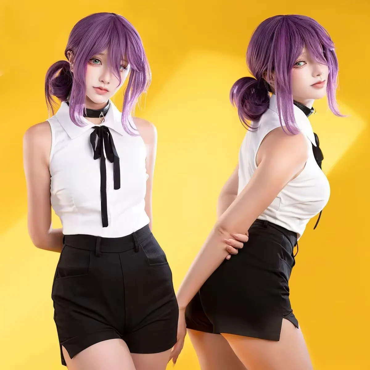 

Chainsaw Man Reze Cosplay Costume Devil Anime Game Women Halloween Comic Con Outfit Shirt Shorts Socks Choker Full Set Outfits