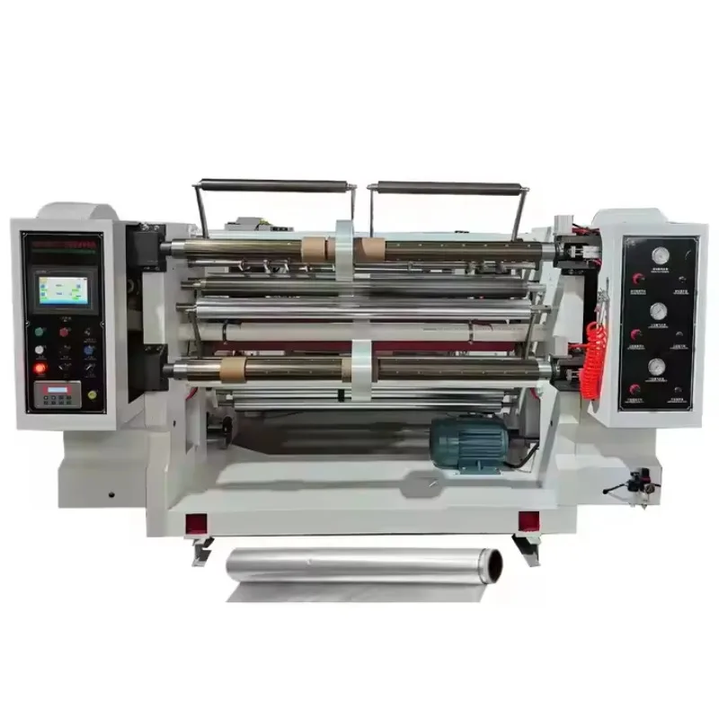 Wide Thermal Paper Cutter Cutting Processing Slitting and Rewinding Machine for  Automatic Electric PVC  PE Tape Cattlehide Film