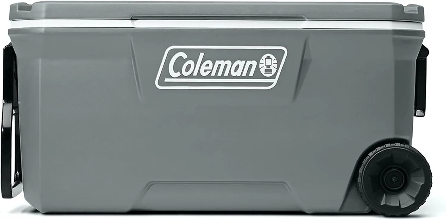 

Изолированный портативный охладитель Coleman серии 316 с тяжелыми колесами, герметичный колесный охладитель с емкостью 100 + банок