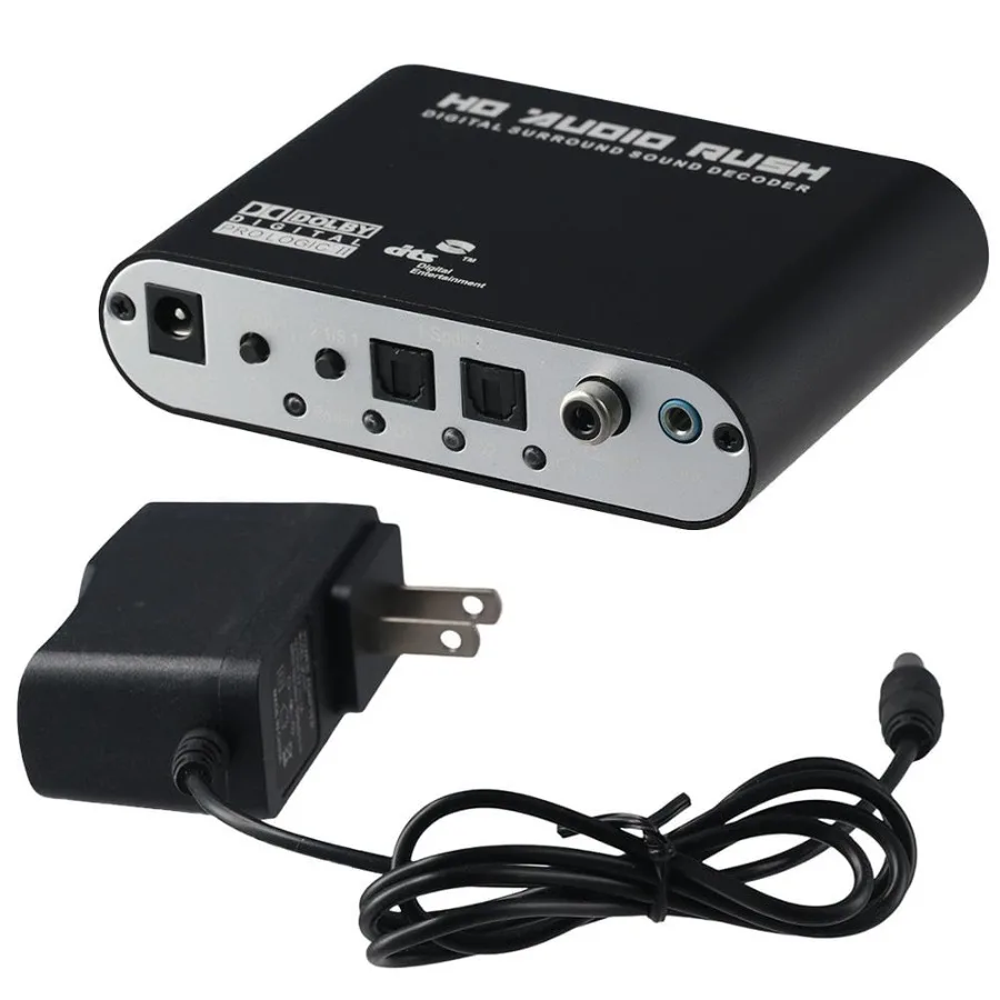 Grwibeou AC3 Audio Cyfrowy na Analogowy 5.1 Kanałowy Stereo DAC Konwerter Optyczny SPDIF Koaksjalny AUX 3.5mm na 6 RCA Dekoder Wzmacniacz — zdjęcie produktu 5