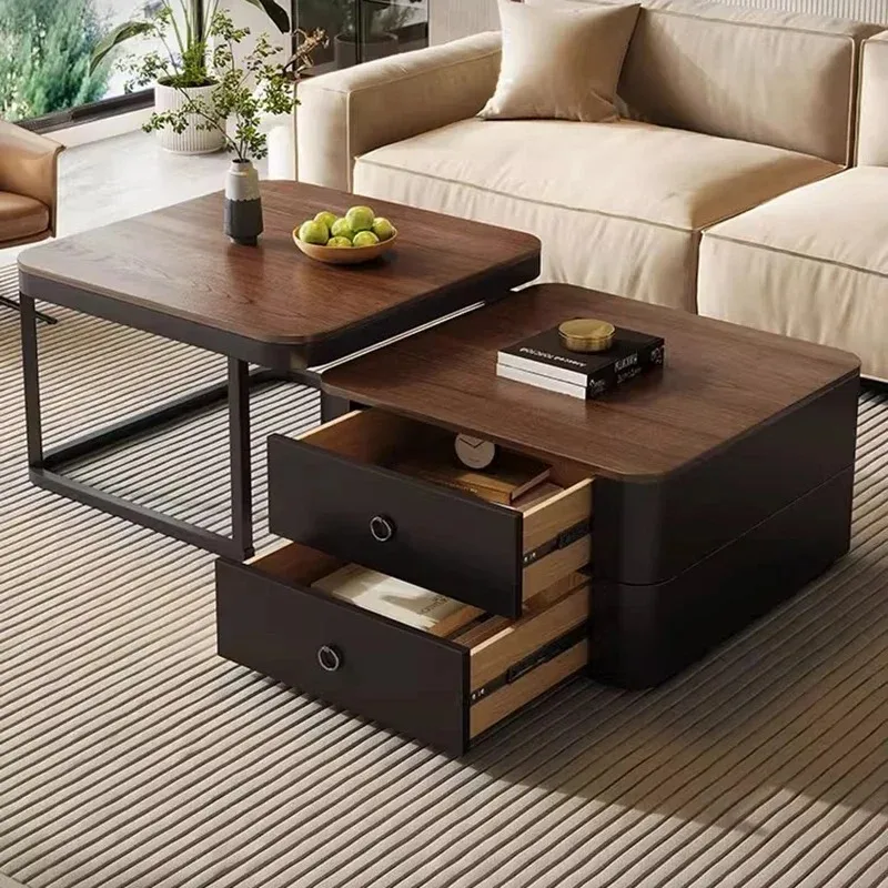 

Storage Moving Coffee Tables Trendy Premium Aesthetic Modern Coffee Tables Minimalist Service Couchtisch Postmodern Furniture