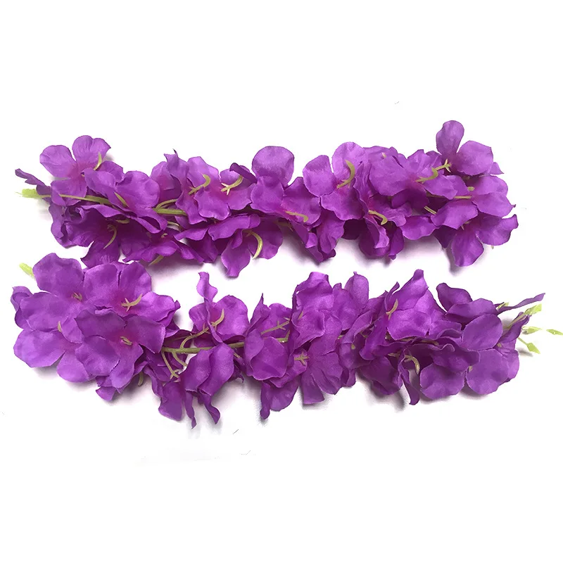 Artificial Wisteria Flowers Vines Silk Flowers Hanging Wreaths Wedding Party Home Decoration Green Wall Ceiling Flower Decor