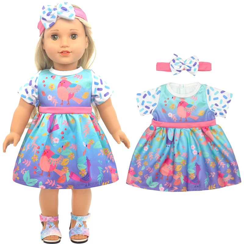 43 Cm Baby Doll Clothes Winter Ski Jacket Pants Set 18 Inch Girl Doll Coat Dolls Clothes