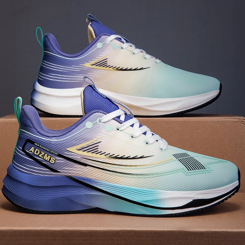 

Men's casual sneakers four season new breathable soft-sole outdoor speed running shoes fashion student light racing sports shoes