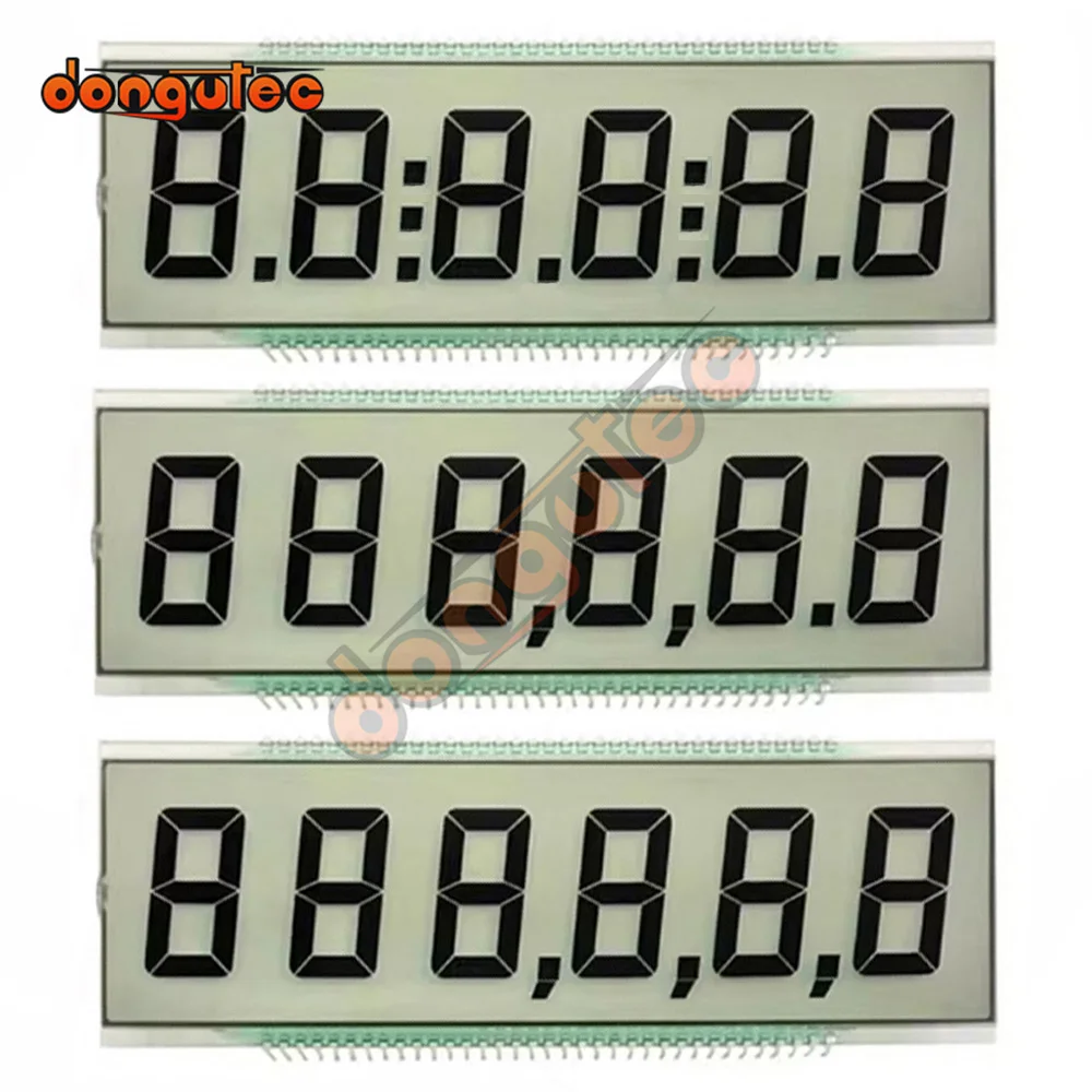 

70PIN Gasoline Panel Board 7 Digit Glass Segment LCD Gilbarco Display 6 Digits LCD Screen for Tatsuno Fuel Dispenser Pump