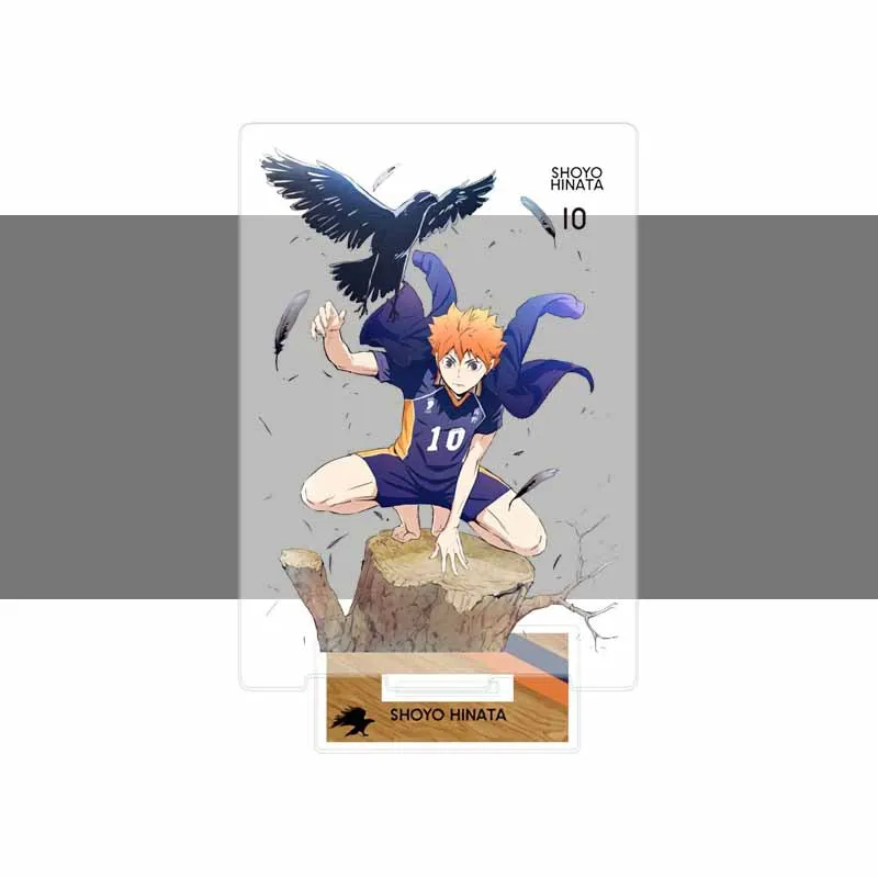 Haikyuu Anime japonés Figura de soporte acrílico, modelo de placa de mesa, voleibol, figuras de acción, juguetes, actividades de Anime, decoración