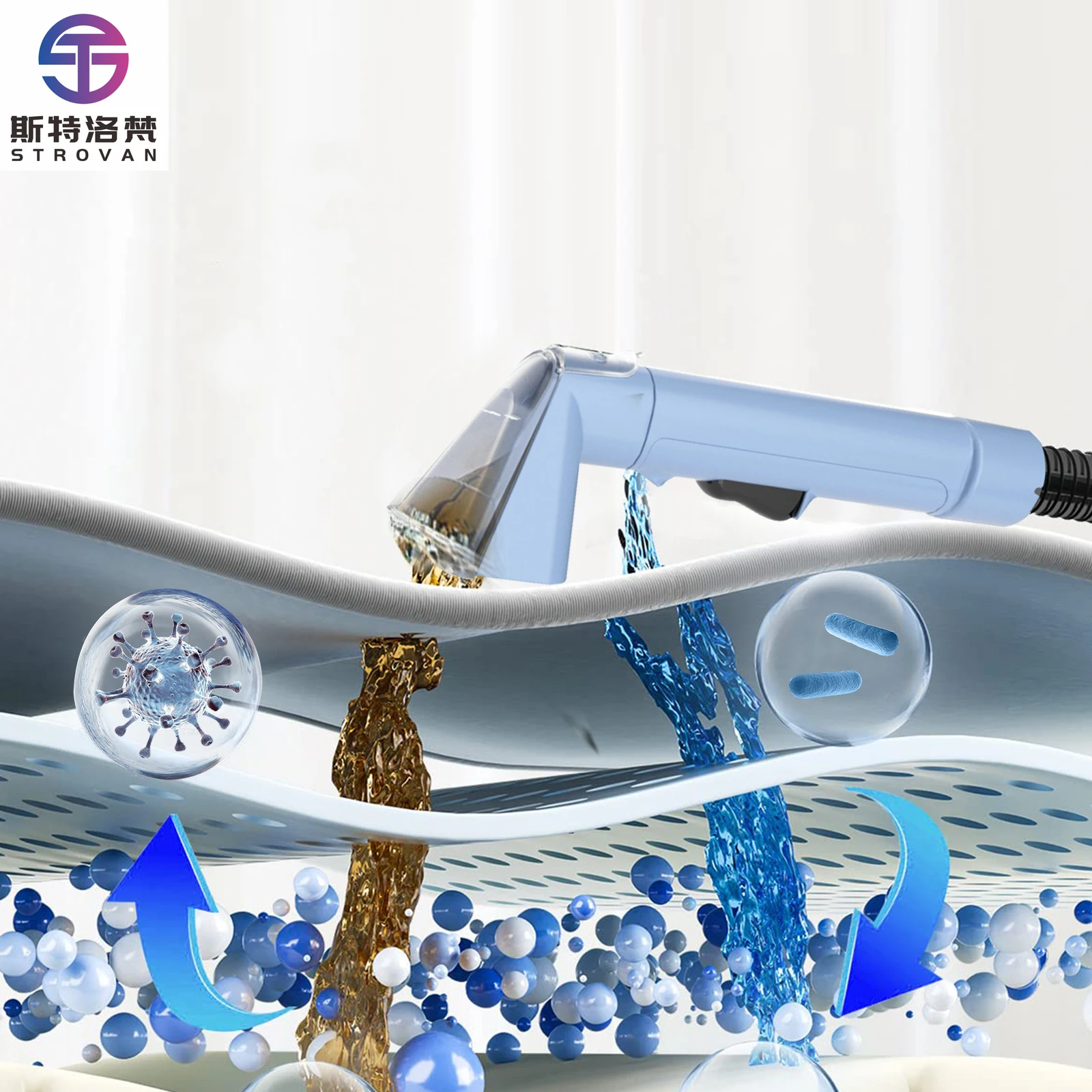 

STLF Spray Popular 16kpa Suction Water Portable Wet and Dry Vacuum Sofa Carpet Fabric Washing Upholstery Spill Spot Cleaner