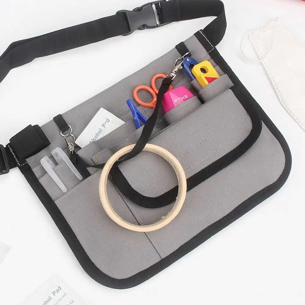 Multi Pocket Nurse Fanny Pack Thickened Adjustable Waist Strap Tool Waist Bag Organizer Pouch Oxford Cloth Nursing Belt Bag