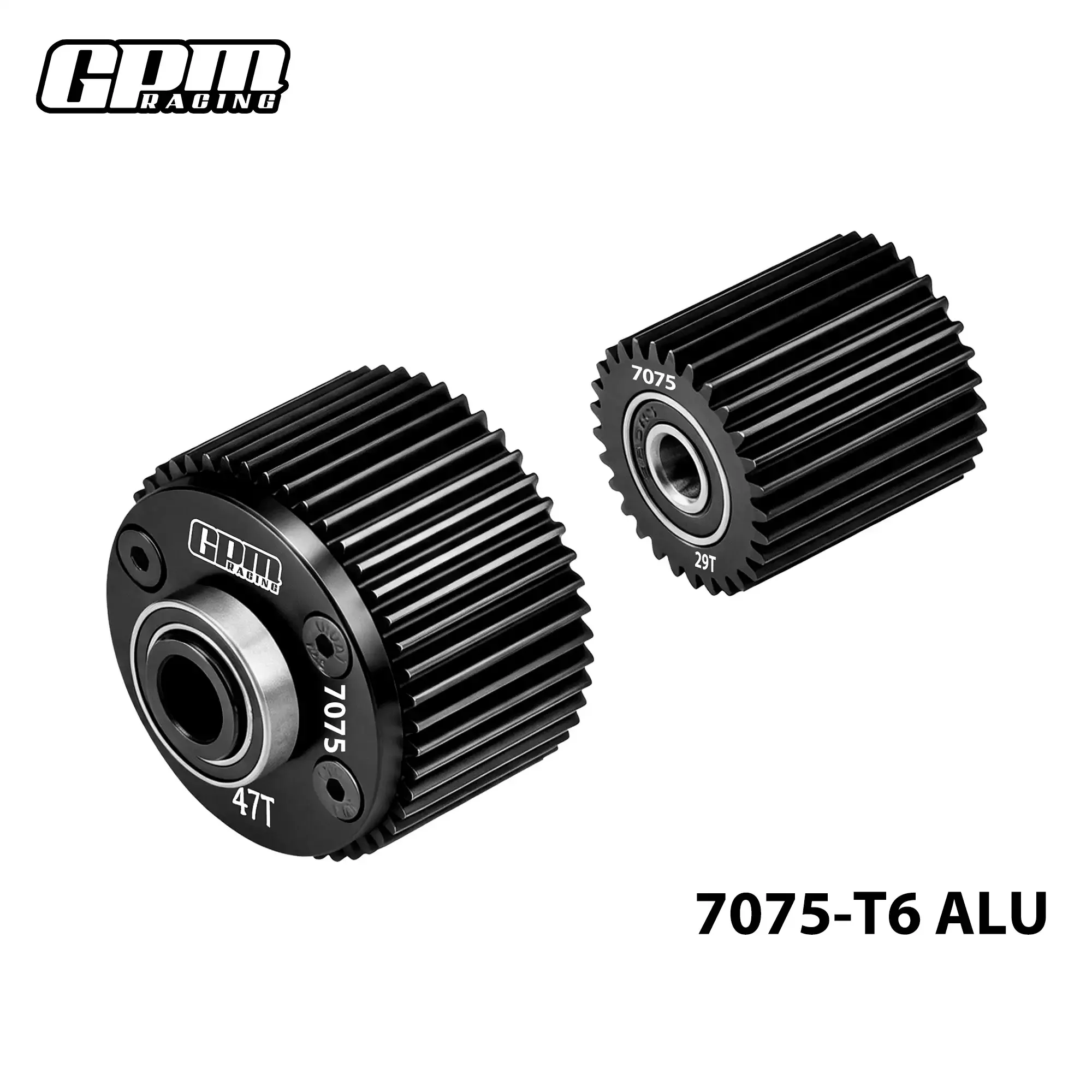 ARRMA 1/10 Magic Snake Differential Gears (47/29T/0.8M) with 7075 Aluminum Alloy Differential Box
