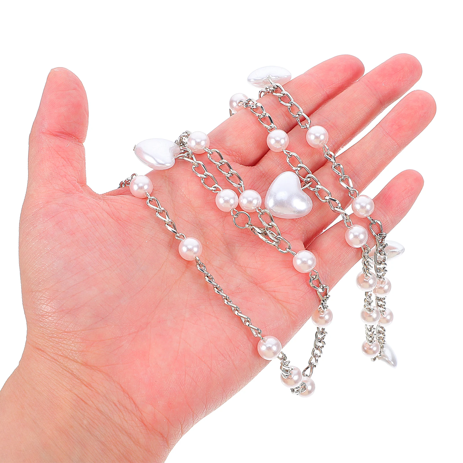 

Pearl Waist Chain Sweet Style Fake Pearls Embellished Women Accessories Wedding Dress Belt Bridal Belly Chains