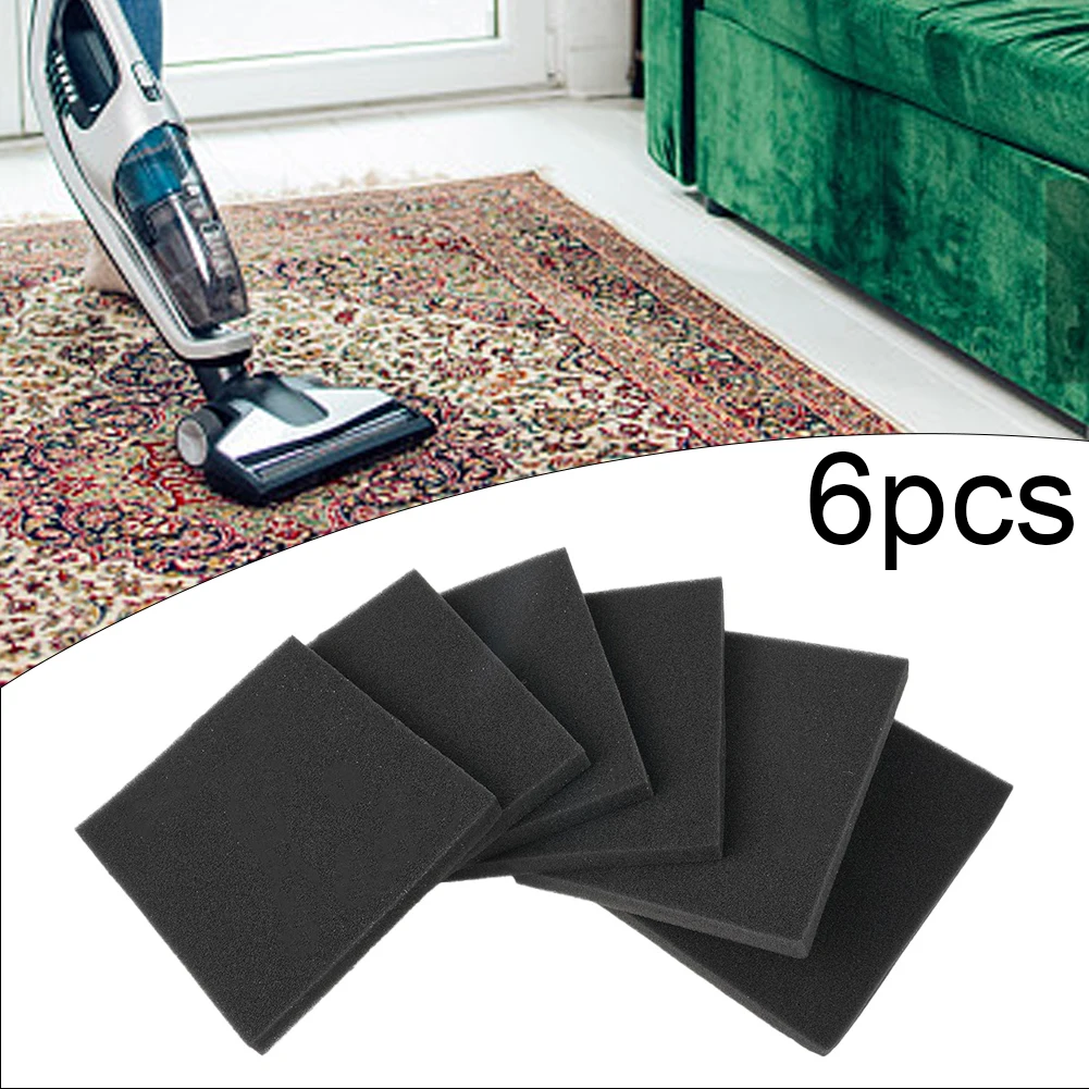 6pcs Sponge Filters For Household Vacuums Cleaner FC8140 FC8142 FC8144 FC8148 Household Sweeper Cleaning Tools 132 X 112 X10mm view 5