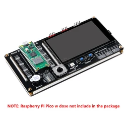 Kit de placa de pruebas Raspberry Pi Pico /Pico W/2 con pantalla táctil de 3,5 pulgadas, placa de ruptura de proyecto DIY