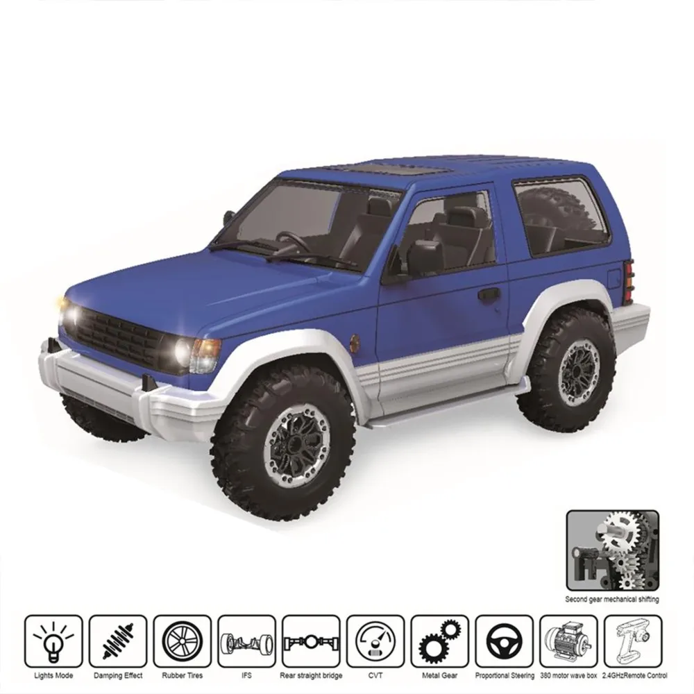 1/14 Toys Plastic Shell RTR Remote Control Crawler LDRC LD1297S 4x4 RC Off Road Car 2Speed Gearbox Metal Gears 380 Brushed Motor