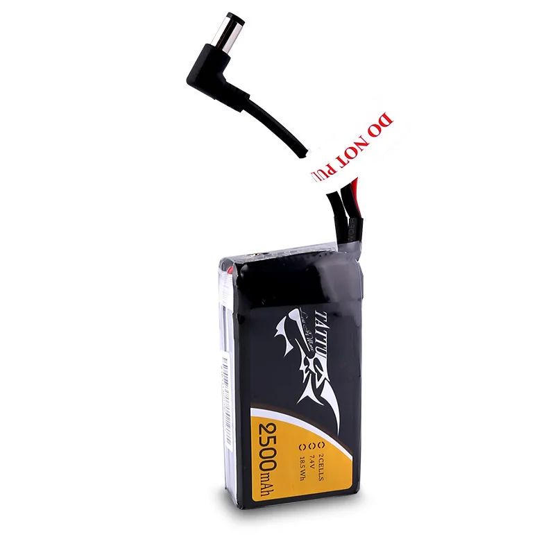 HOT Tattu Lipo Battery 1C 2500mAh 2s 7.4V FPV Goggle Battery  With DC5.5mm For RC Fatshark Goggles HDO FPV Drone Parts