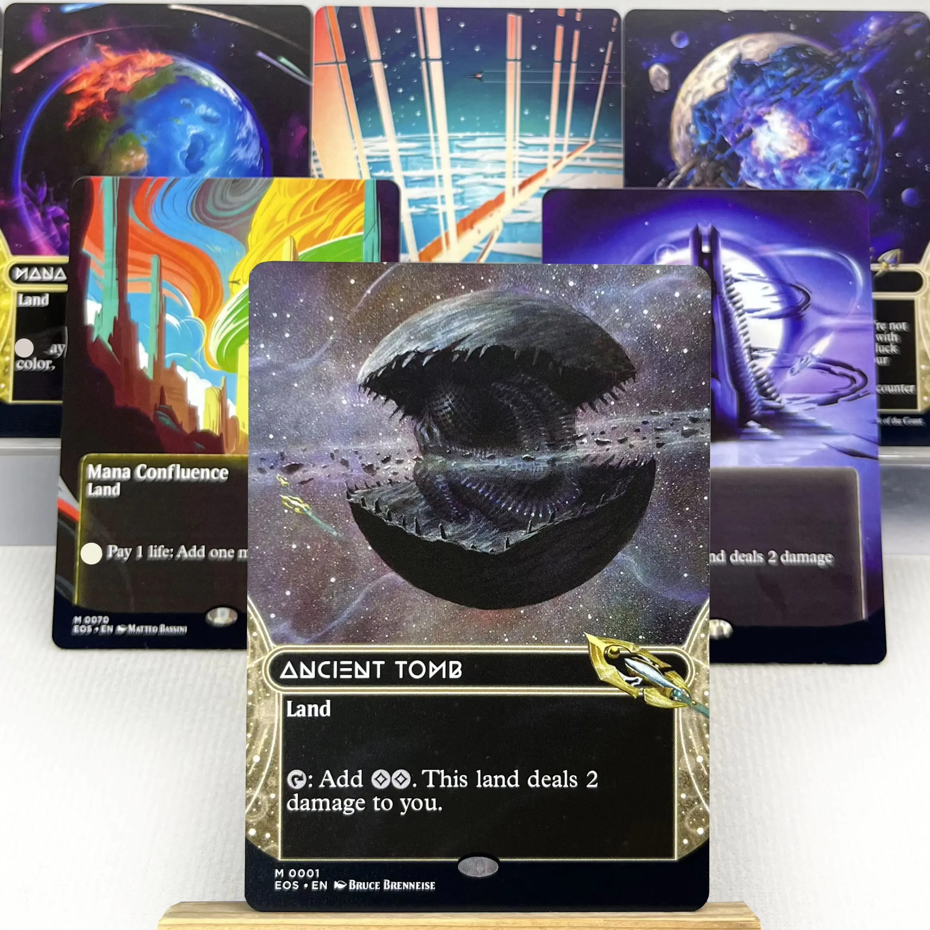 

EOS CMM 2XM DMU HOLO15 02 Tcg proxy magic cards Ancient Tomb Mana Confluence Gemstone Caverns Strip Mine Mox Opal gather